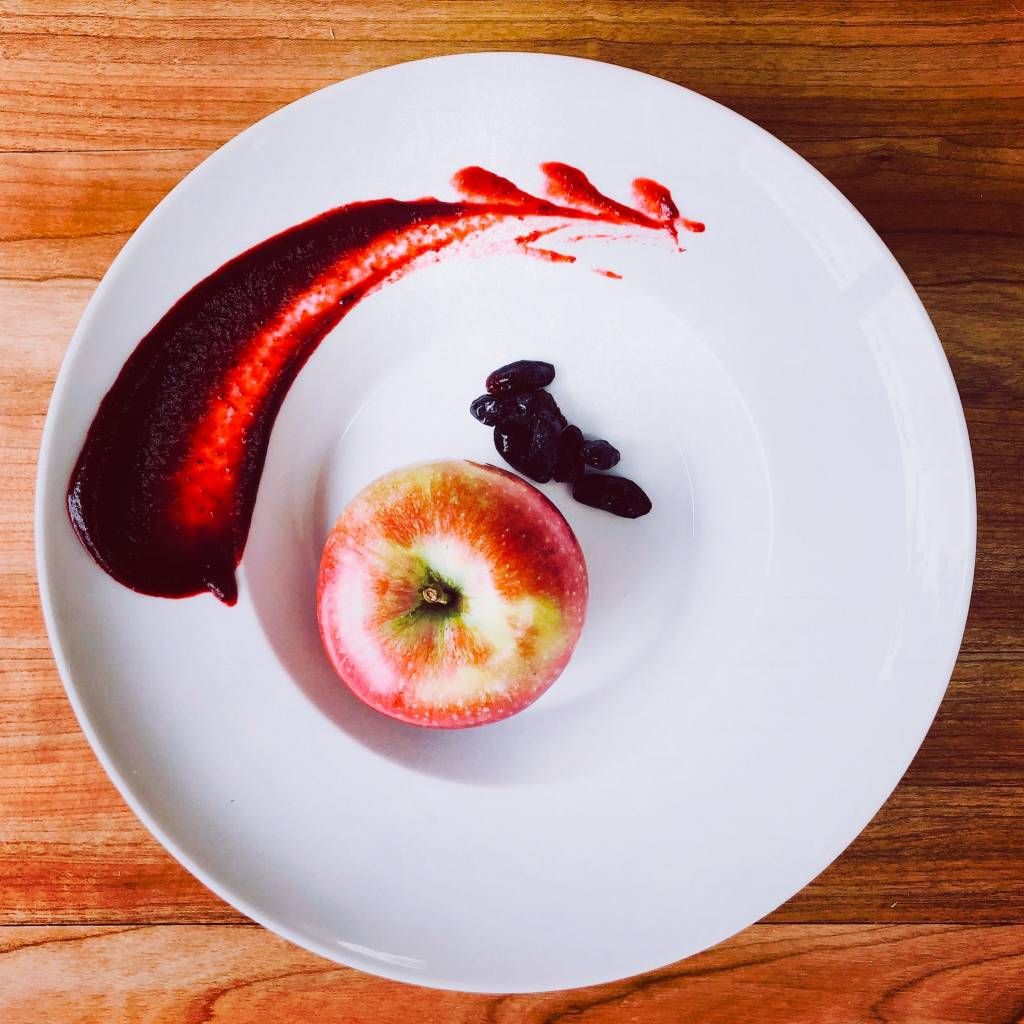 Compote de pommes, bleuets  et camerises