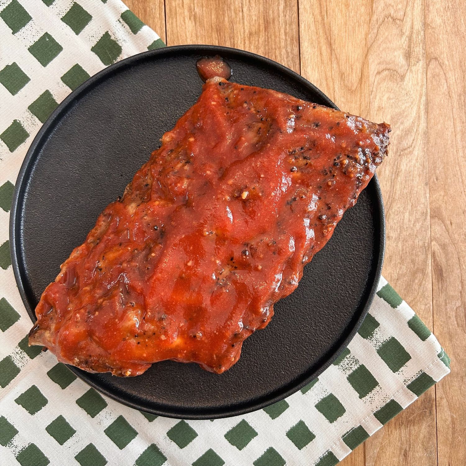 Côtes levées BBQ et pommes