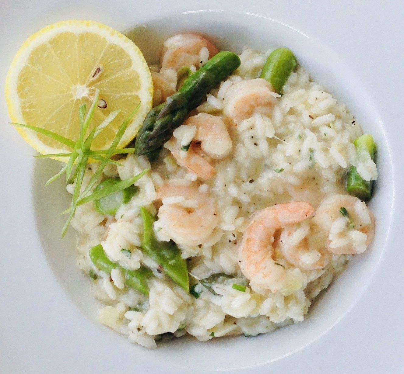 Risotto de crevettes et asperges (Pour 2)