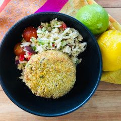 Croquette de saumon, fromage et patate douce , Size: 2 croquettes