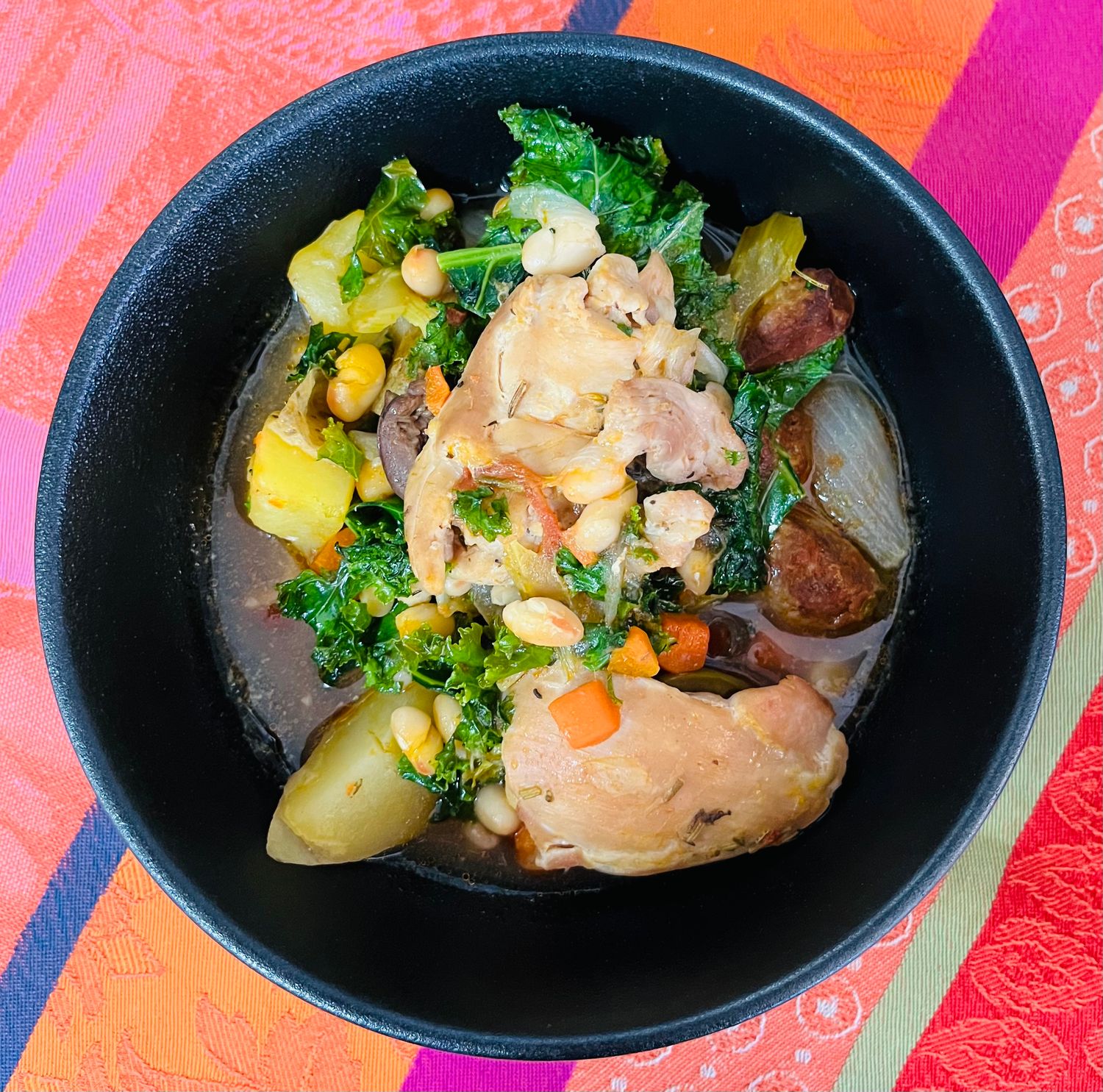 Casserole de poulet, chorizo et kale, Size: 500ml