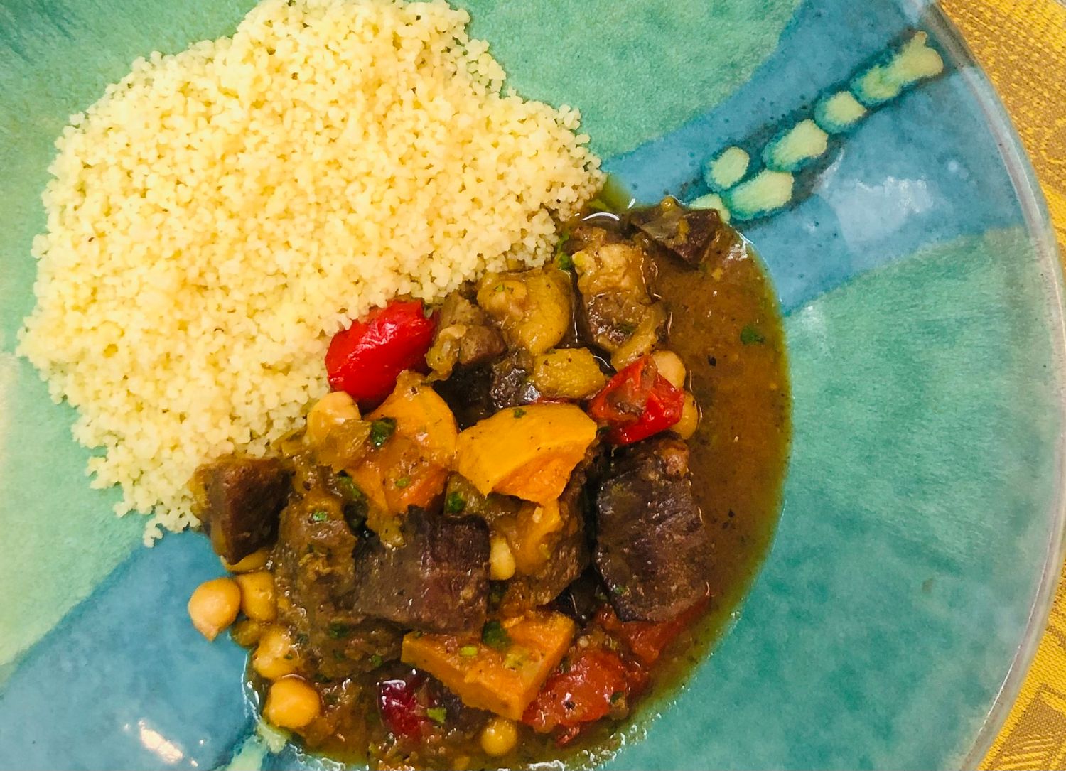 Tajine d&#39;agneau, citron confit et abricots, Size: Individuel