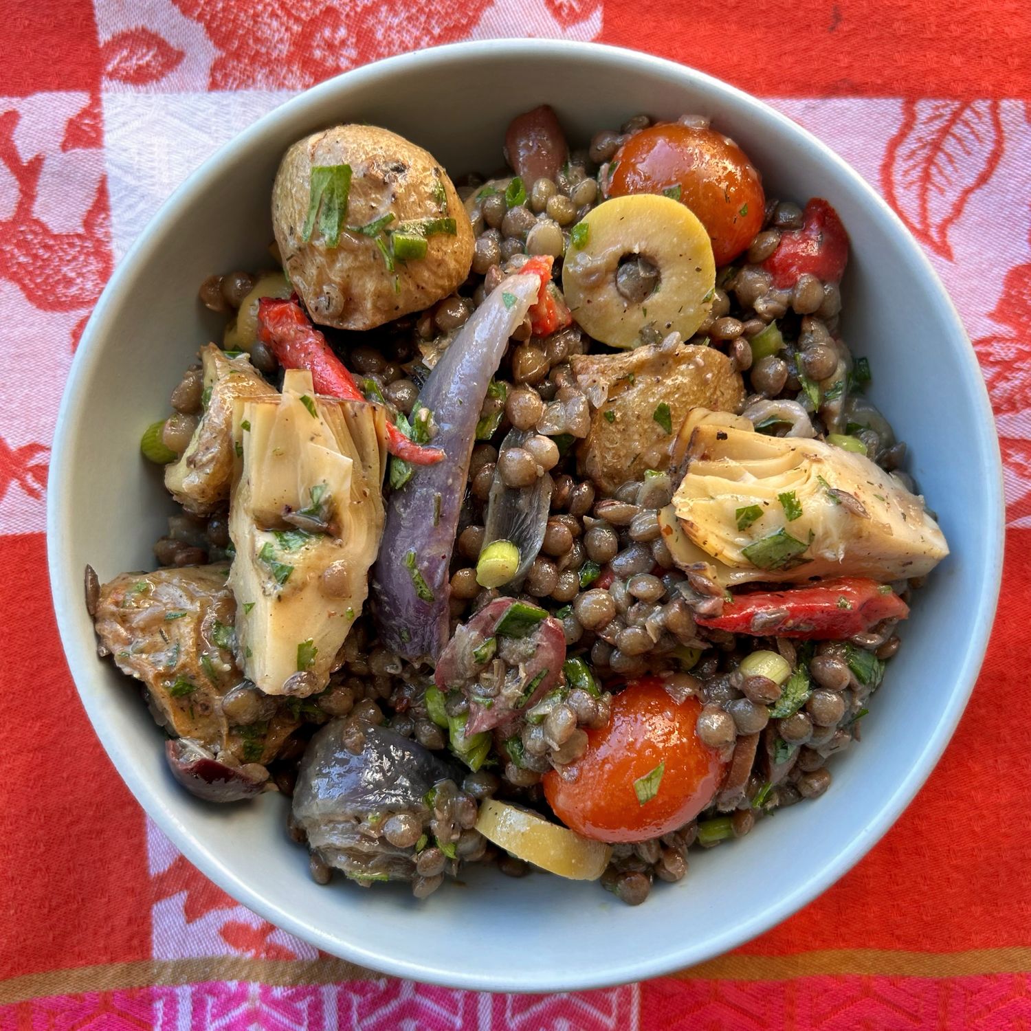 Salade de grelots grillés à la méditerranéenne , Size: 500ml