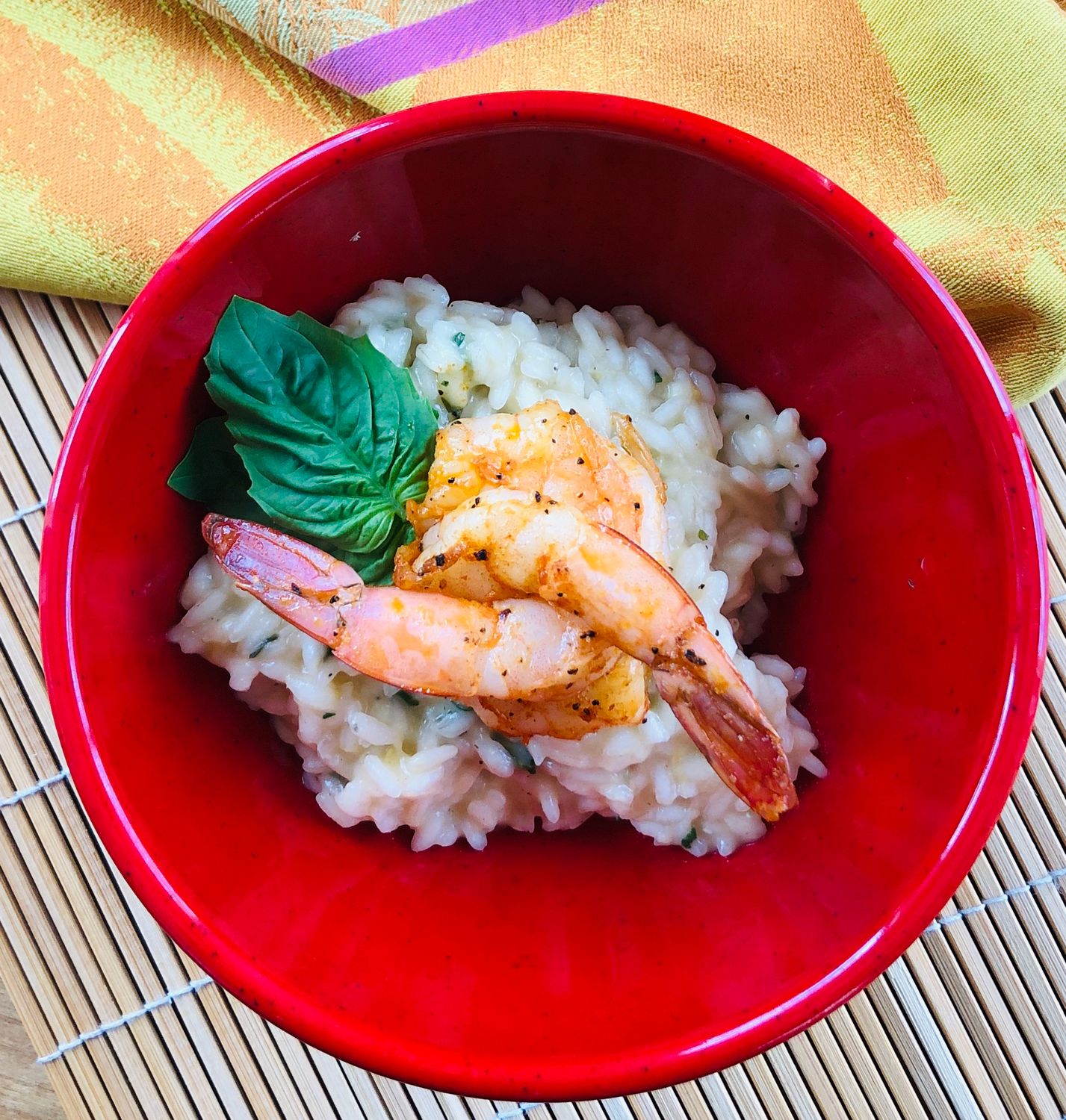 Risotto de crevettes, citron et basilic, Size: 650gr