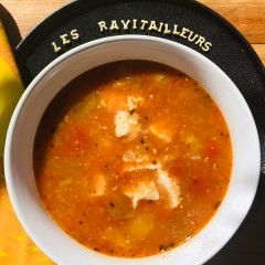 Soupe Poulet Alphabet et tomate