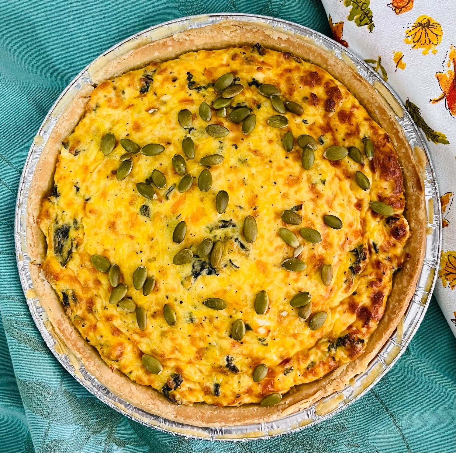 Tarte à la courge, ricotta, kale et Gruyère, Size: Individuel