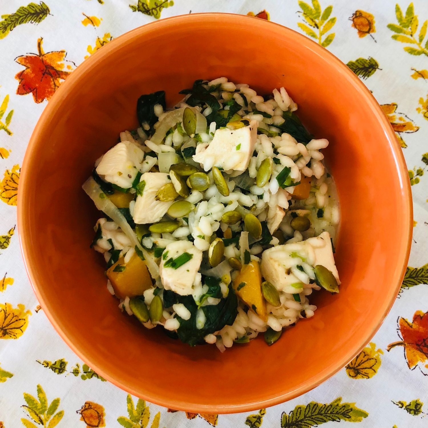 Risotto au poulet, courge et sauge, Size: 650gr