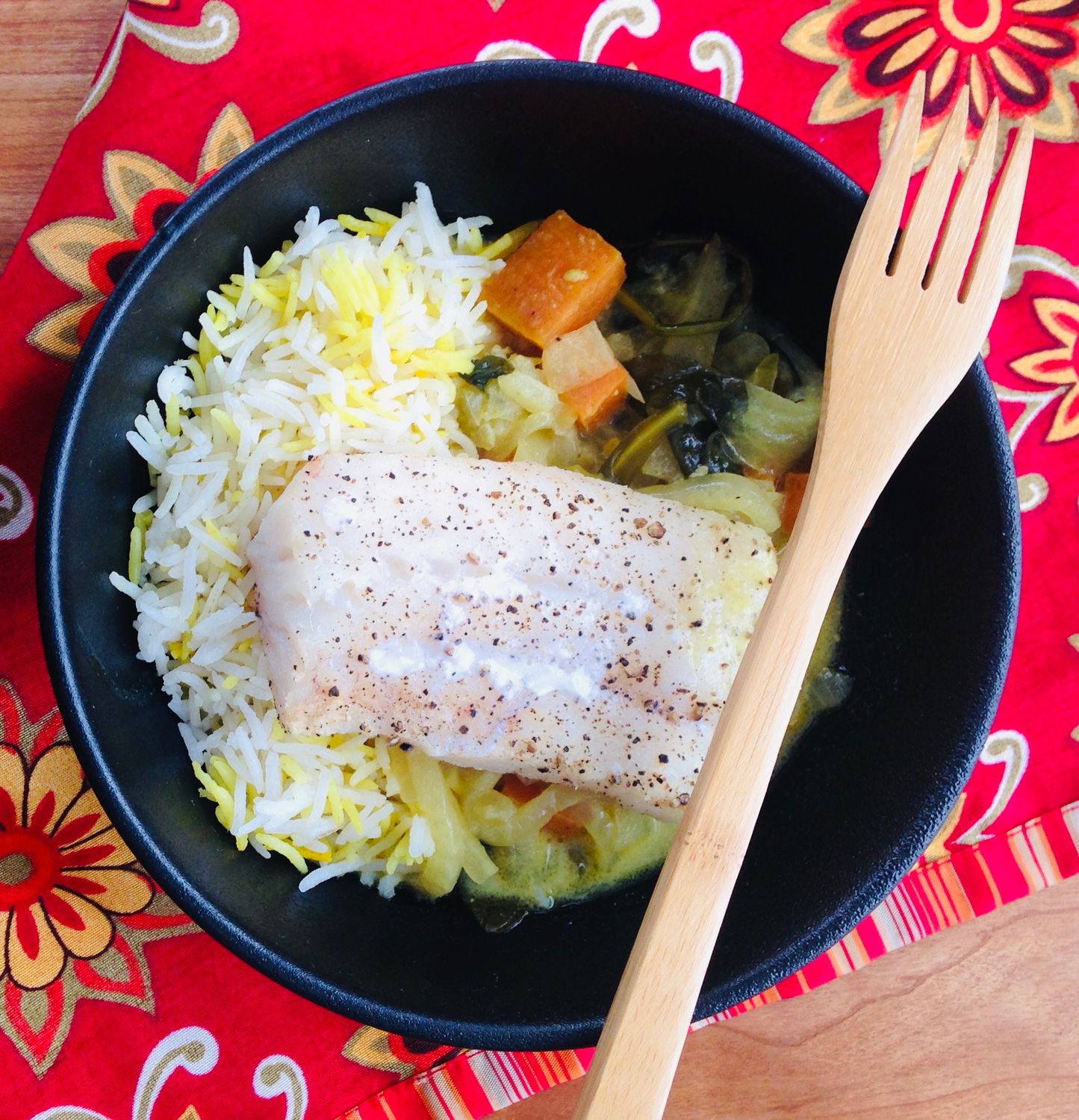 Morue coco-curry, Size: Individuel