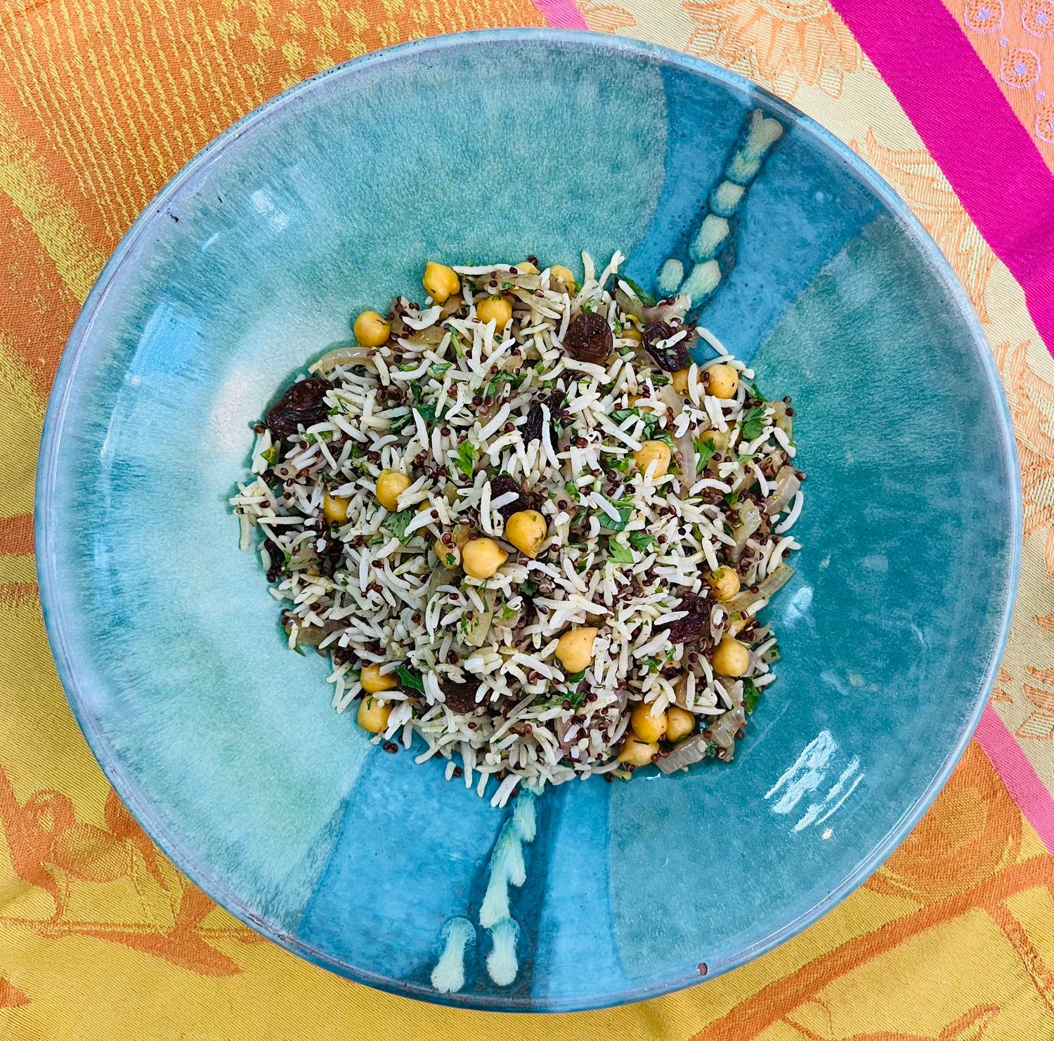 Riz mélangé aux pois chiches parfumés, Size: 1 litre