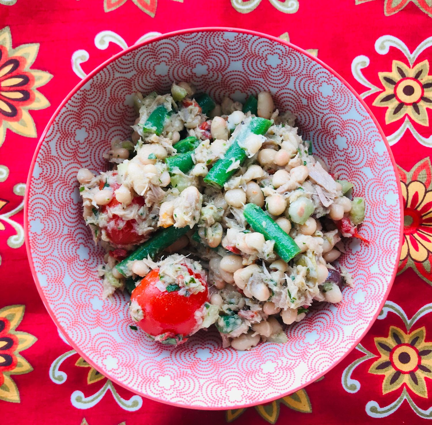 Salade Niçoise aux haricots blancs, thon et olives, Size: 500ml