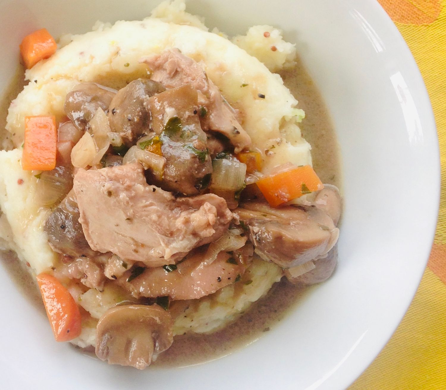 Coq au vin (braisé), Size: individuel