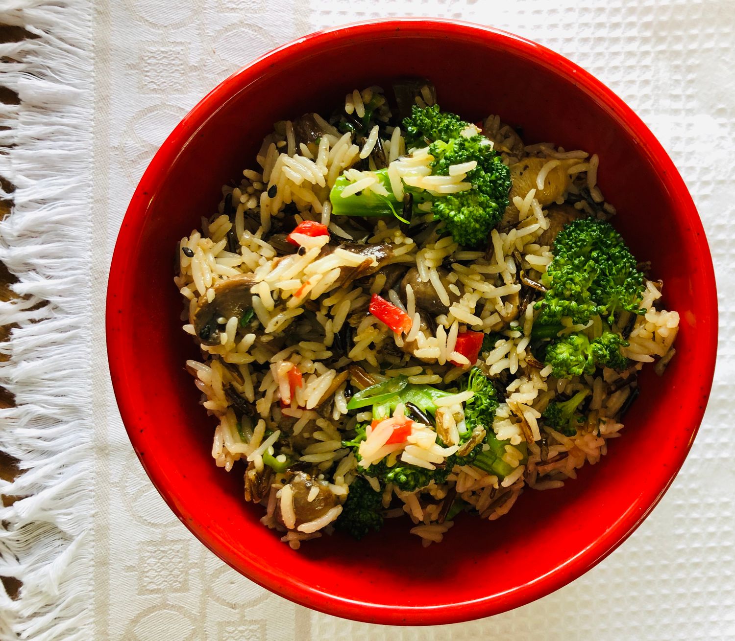 Riz  japonais de Shiitake et brocoli, Size: 500ml