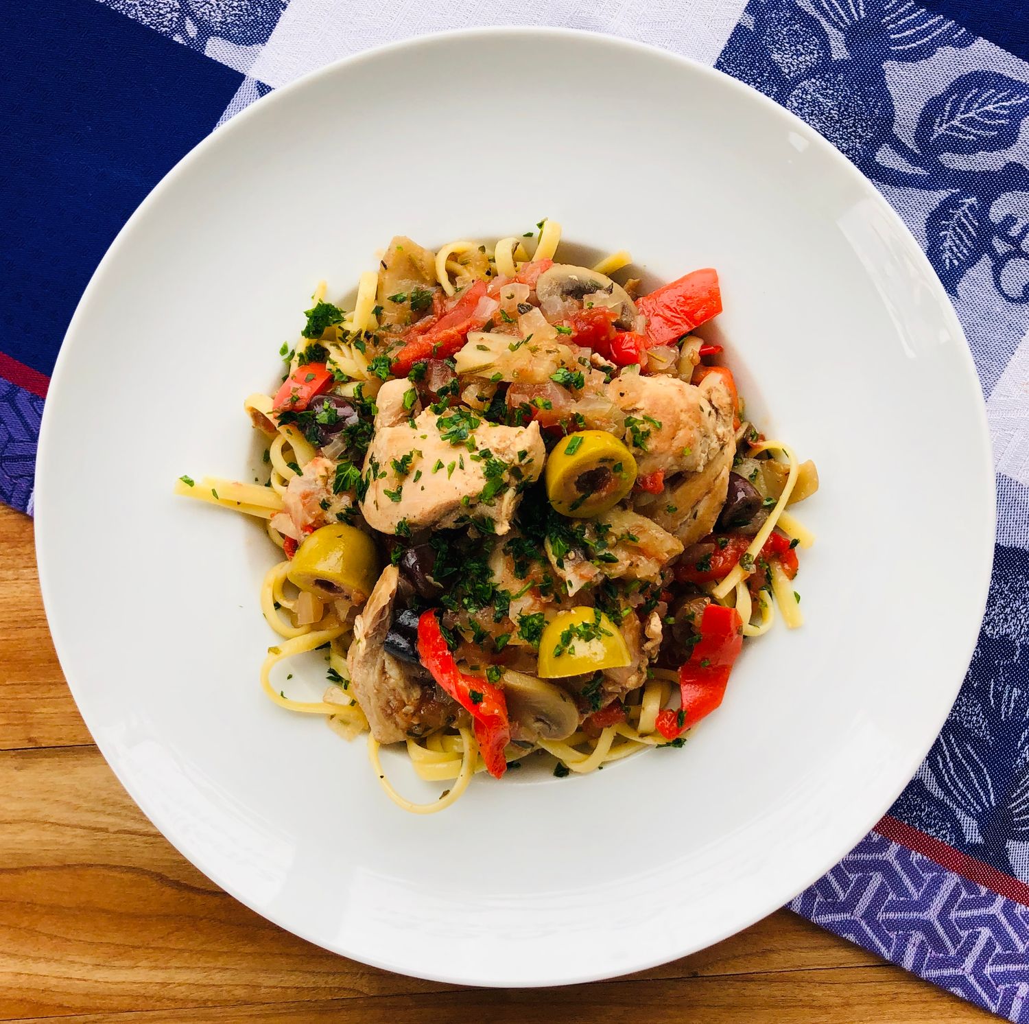 Poulet Cacciatore (braisé), Size: Individuel