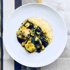 Tajine de poulet aux olives et citron confit, Size: Individuel