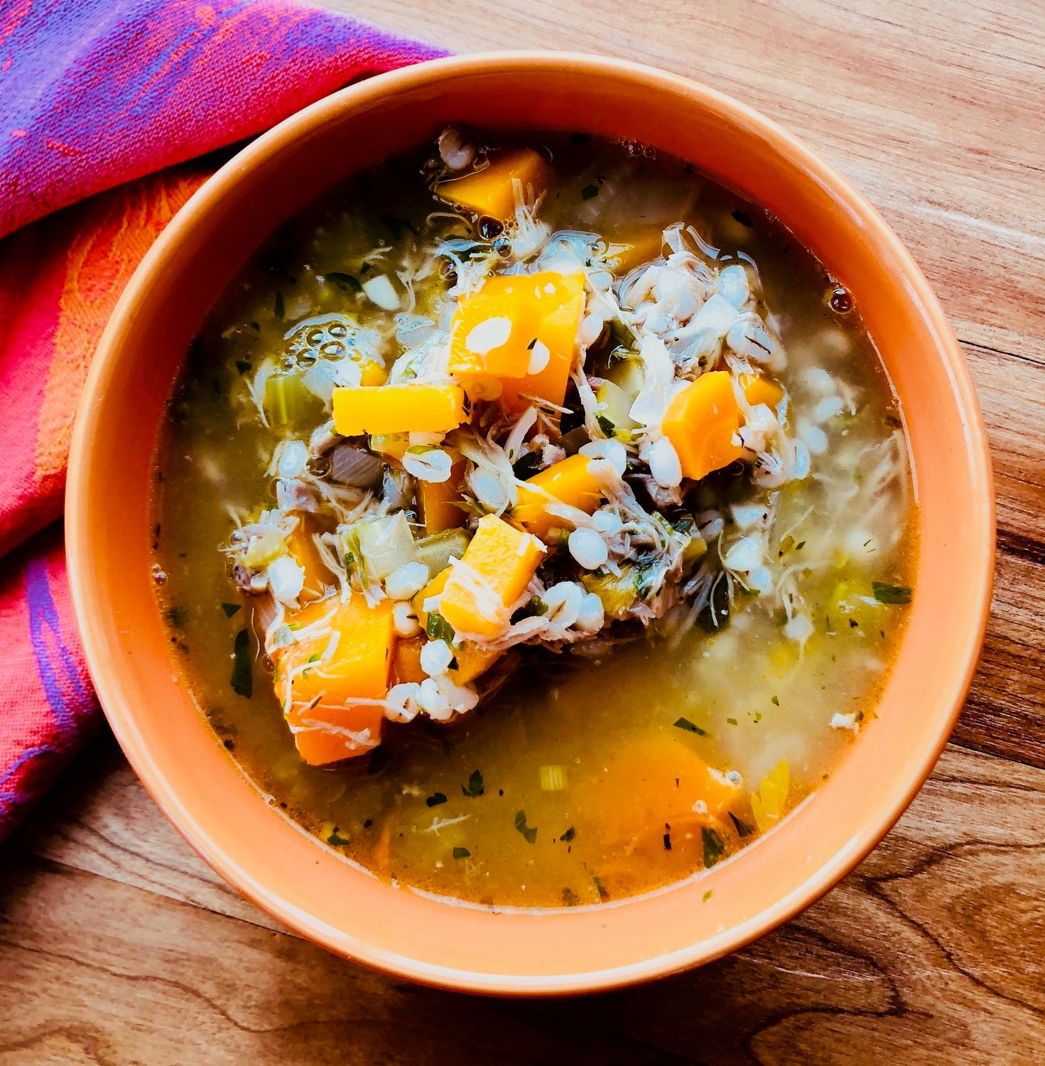Soupe au canard confit et à l'orge perlé, Size: 500ml