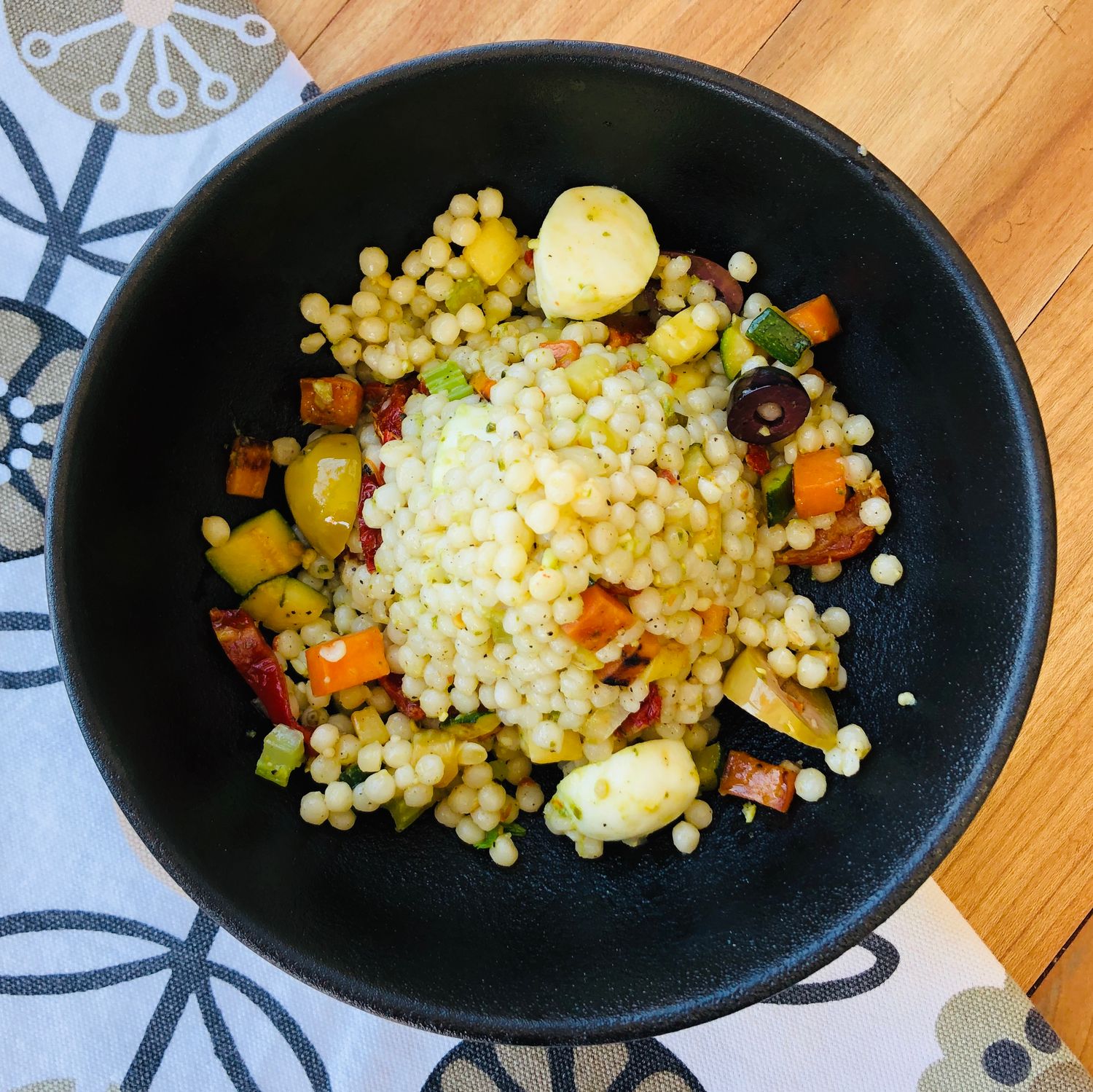 Salade de couscous perlé à l'italienne, Size: Individuel