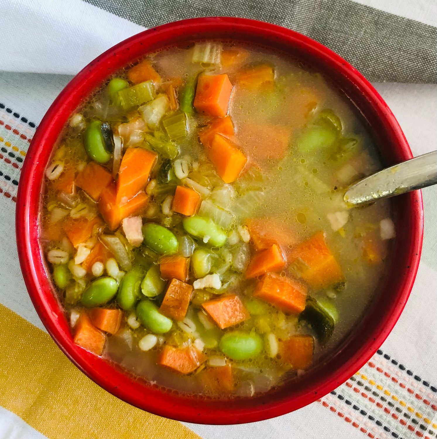 Soupe d'édamames et orge (Lac St-Jean), Size: 500ml