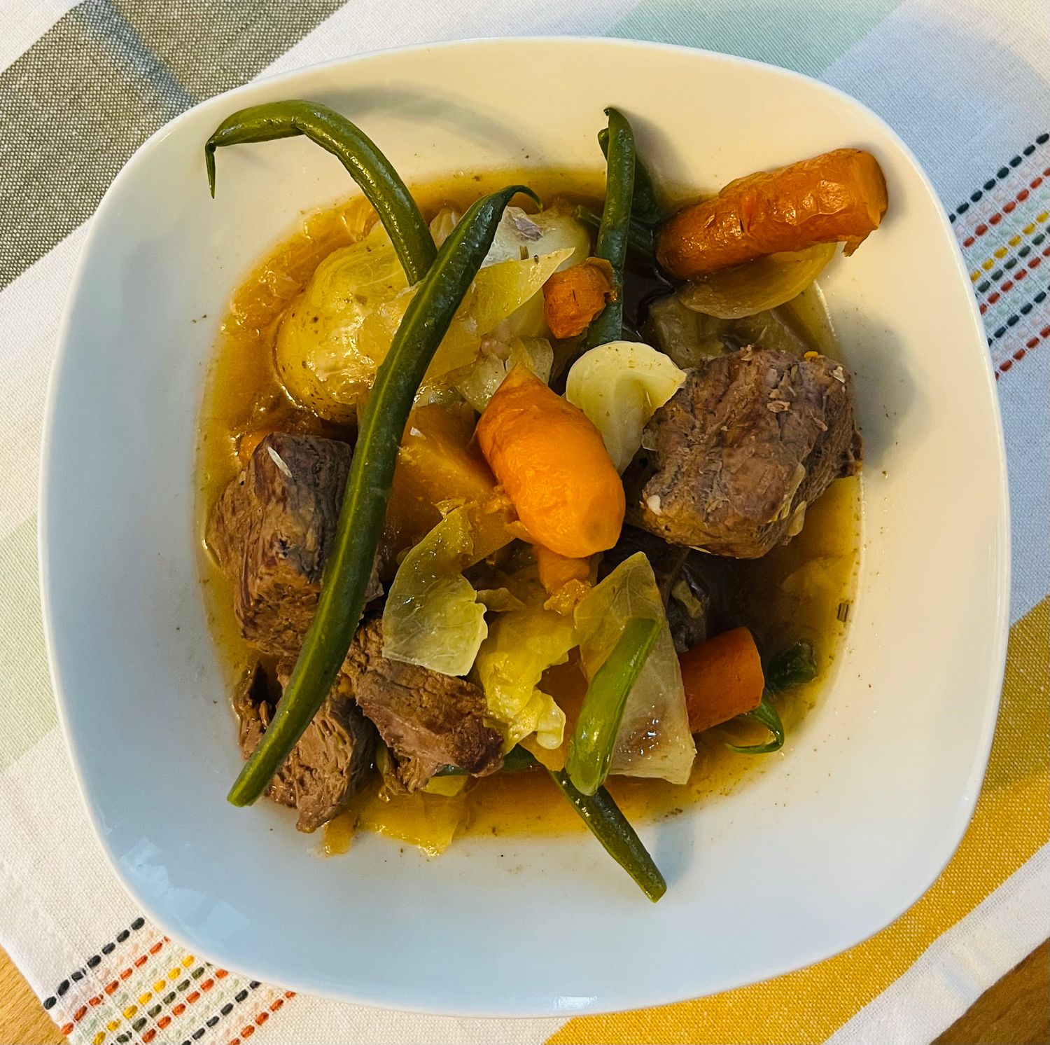 Bouilli de boeuf aux légumes d'automne