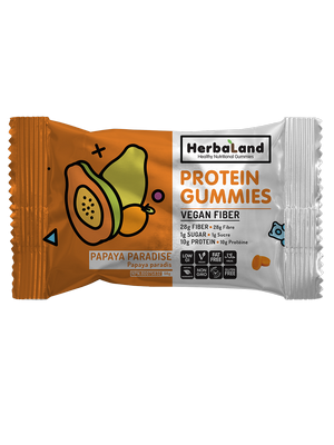 Herbaland - Vegan Protein Gummies - Papaya