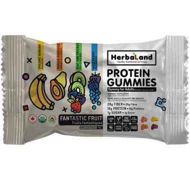 Herbaland -  Vegan Protein Gummies - Fantastic Fruit 50g