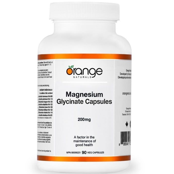 Orange Naturals - Magnesium Glycinate 200mg 90vcap
