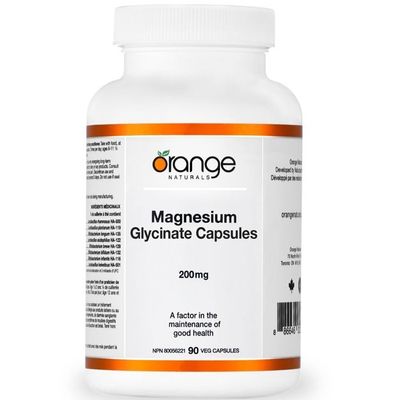 Orange Naturals - Magnesium Glycinate 200mg 90vcap