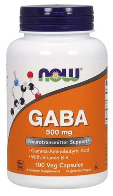 Now - GABA 500mg 100cap
