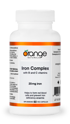 ORANGE- IRON COMPLEX 20MG60VEGICAP