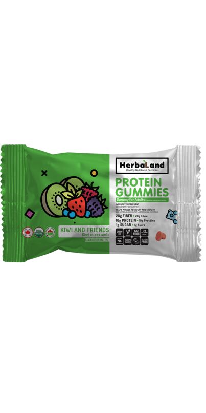 Herbaland - Protein Gummies - Kiwi &amp; Friends 50g