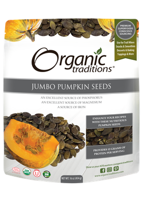 ORGTRAD-PUMPKIN SEEDS, JUMBO 454g
