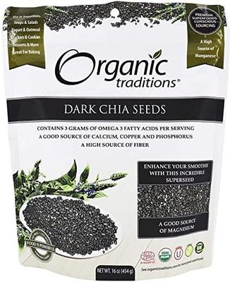 ORGTRAD-CHIA SEEDS DARKWHOLE 454g