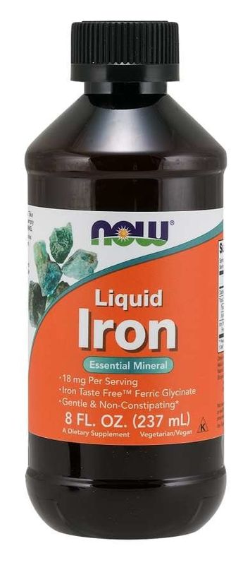 Now - Iron Liq (Ferric Glycinate)  237 mL