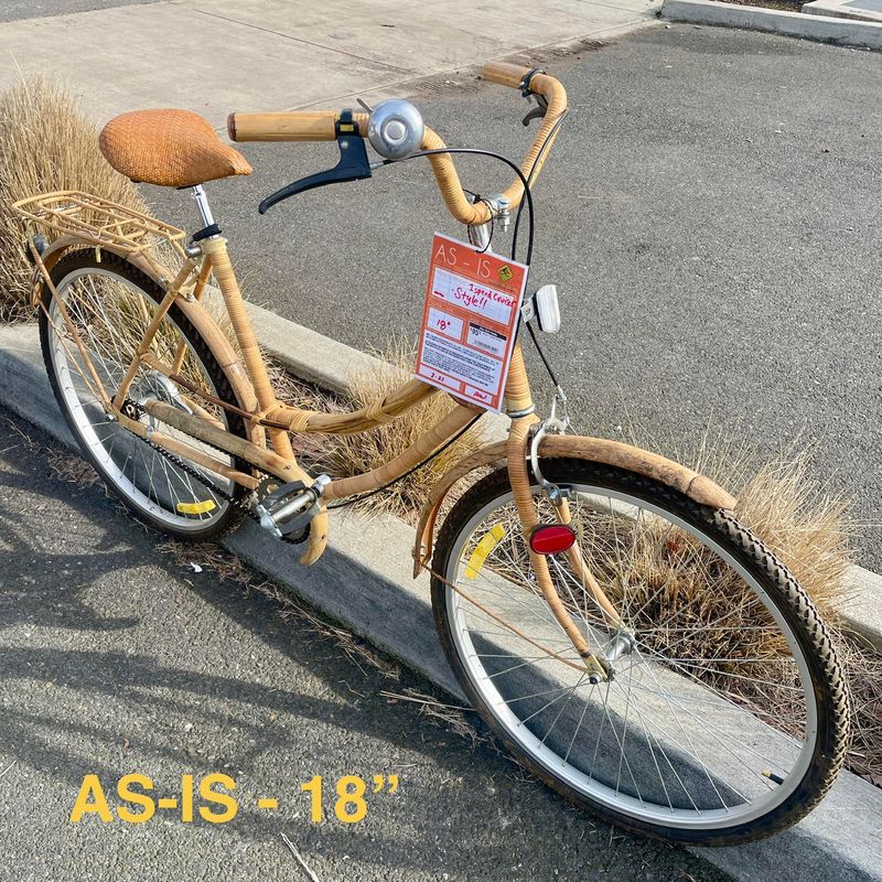 Wicker 1-Speed Cruiser Bicycle
