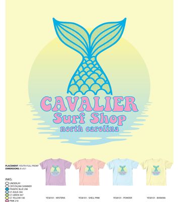 CAVALIER  GIRLS CHILDRENS TEE'S