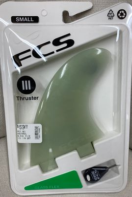 FCS  M3  NATURAL  GLASS  FLEX  TRI  FIN  SET