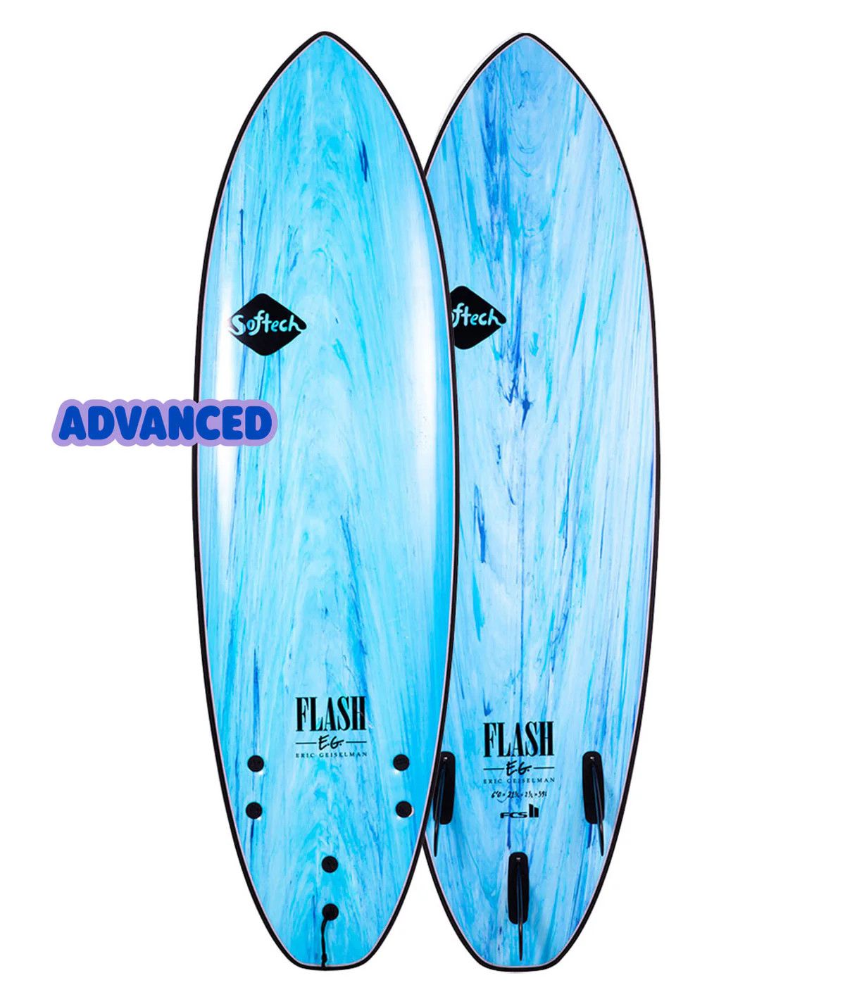 7 '0''  SOFTECH   FLASH  BLUE  MARBLE
