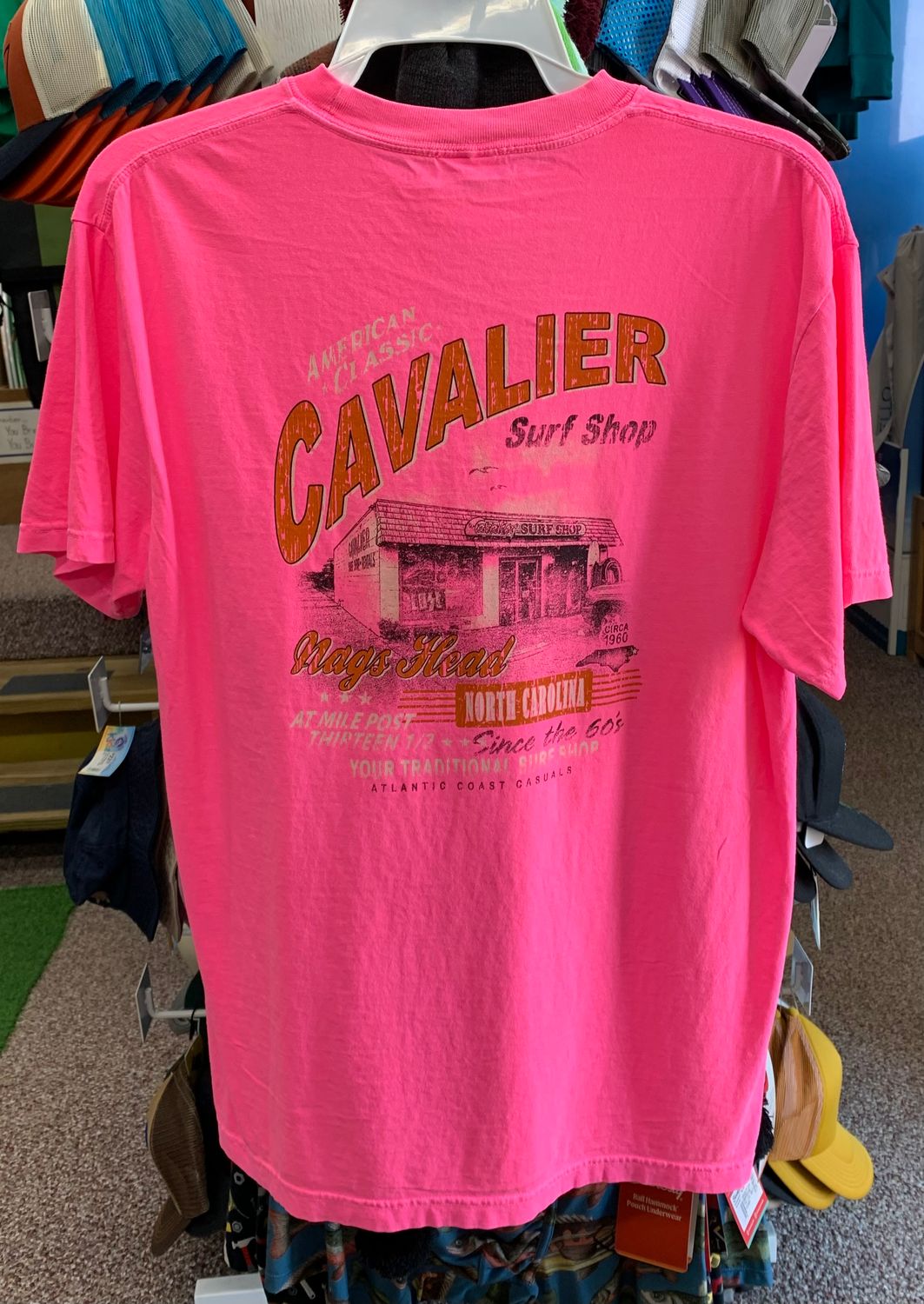 S25 AVALON CSS BILLBOARD TEE, Color: NEON PINK, Size: SMALL