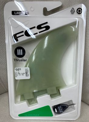 FCS M7 NATURAL GLASS FLEX TRI FIN SET