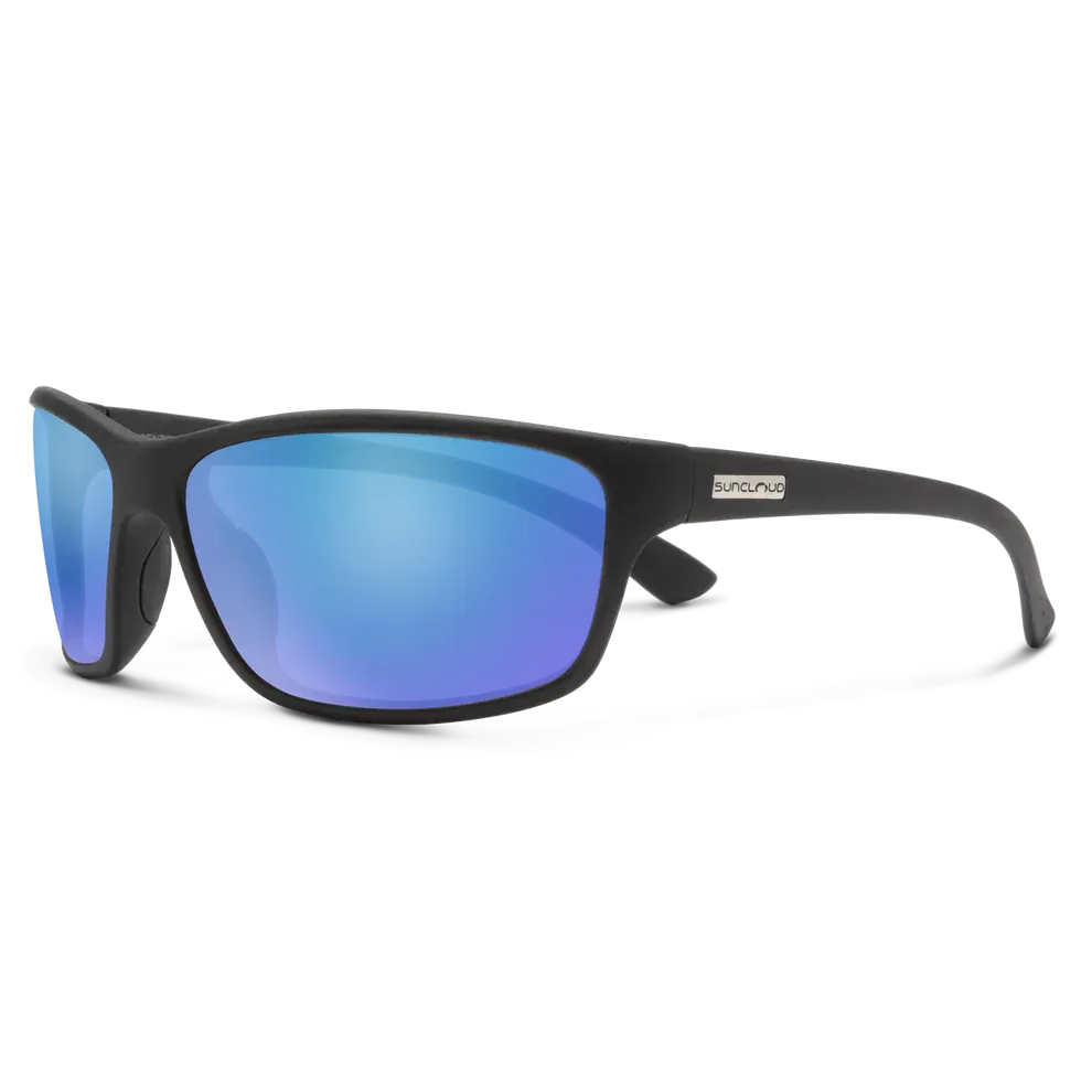 SUNCLOUD SENTRY MATTE BLACK POL BLUE MIRROR