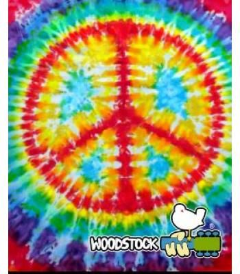 WOODSTOCK PEACE SIGN TIE DYE