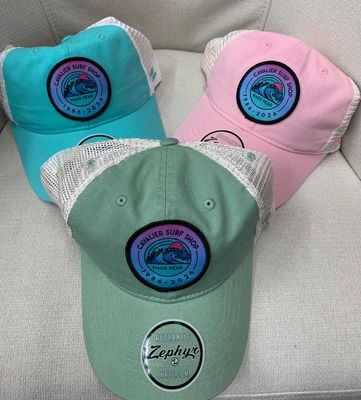 26 LS ZEPHYR STACK SHOT WAVES GARMENT WASH HAT W/MESH