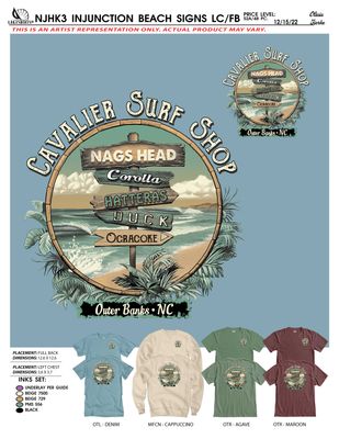 LS 26 CSS INJUNCTION BEACH SIGNS DYED TEE 