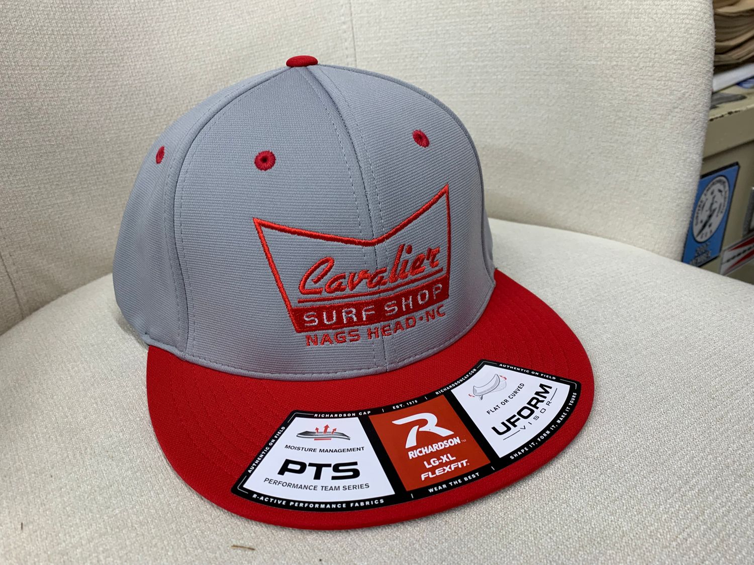 RICH 26 CSS PTSOS1, Color: GREY/RED, Size: LG XL