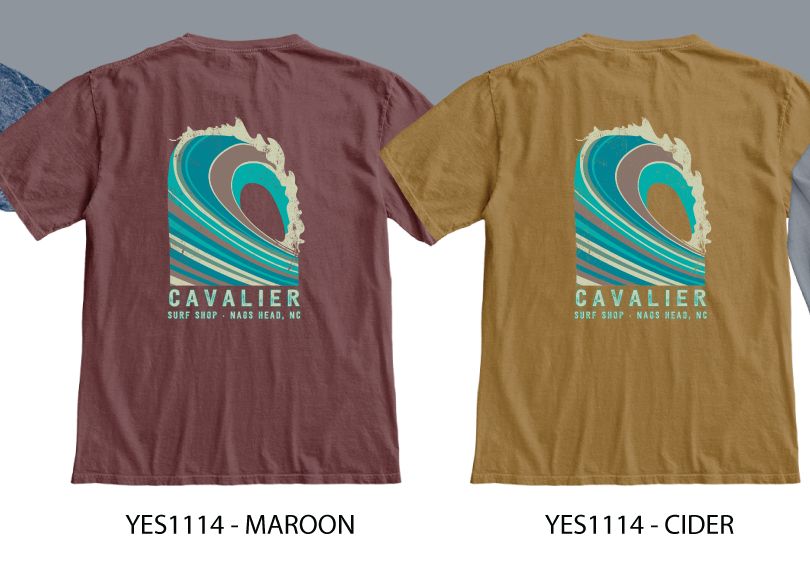 YEST 26 CSS BACKDOOR WAVE SRFBRD TEE 