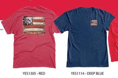 YEST 26 CSS AMERICANA FLAG SH TEE 