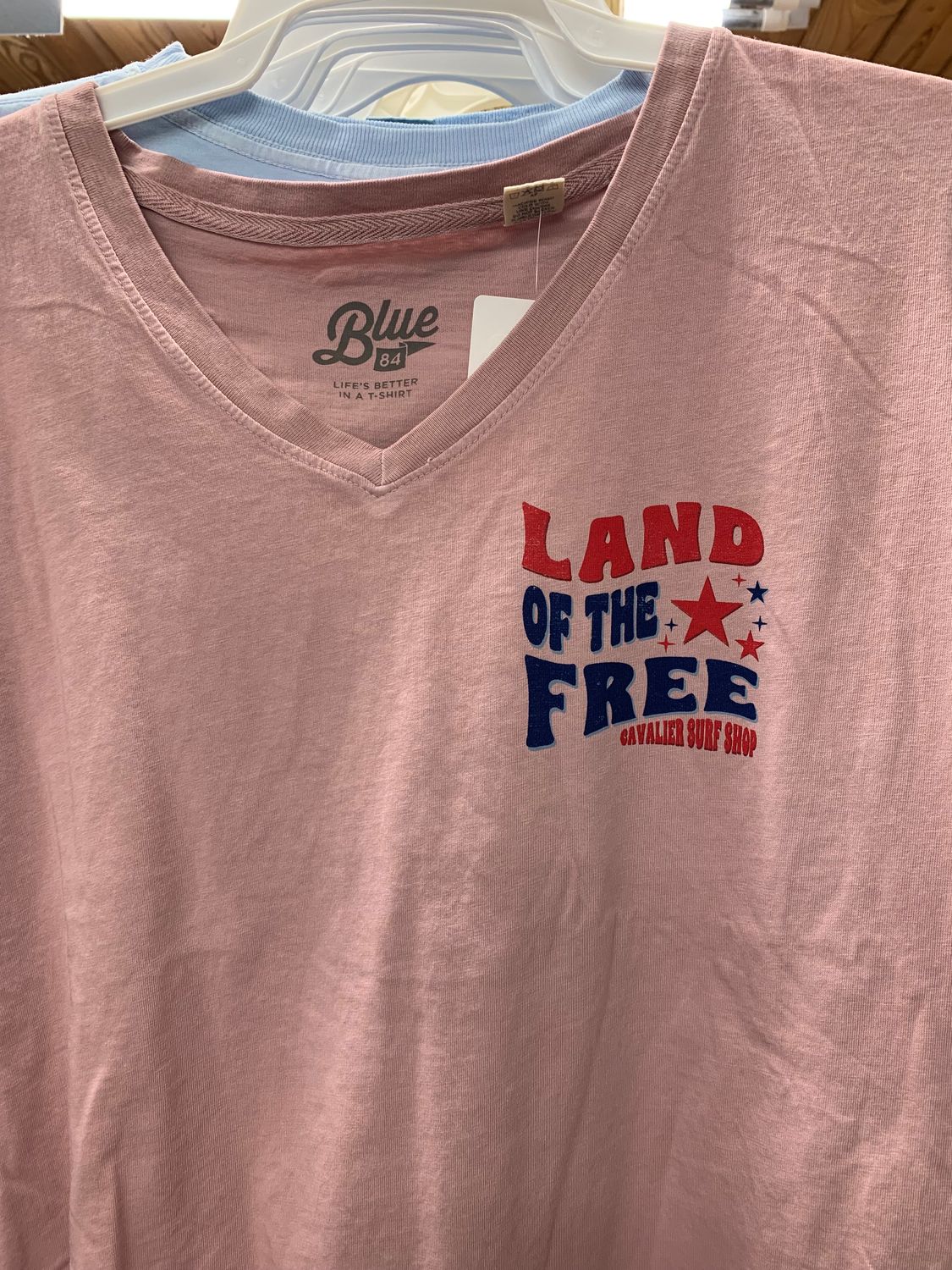 LS 26 CSS LIBERTY LAND USA VINTAGE DYED V-NECK