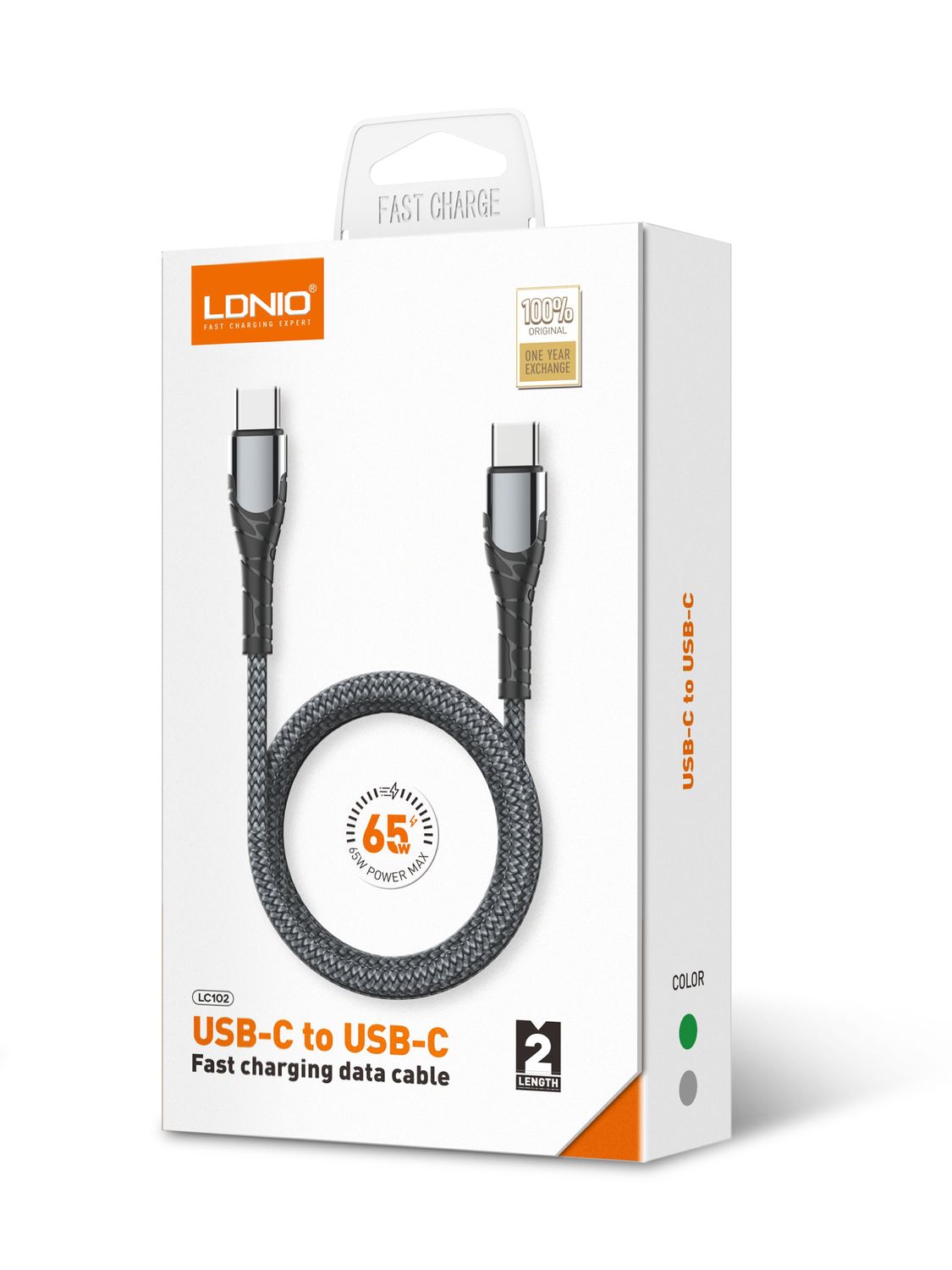 LDNIO 65w Fast Charge PD Cable