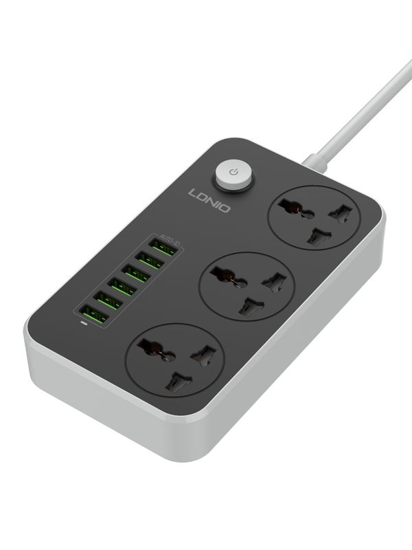 LDNIO 3 Plug + 6 USB Power Bar