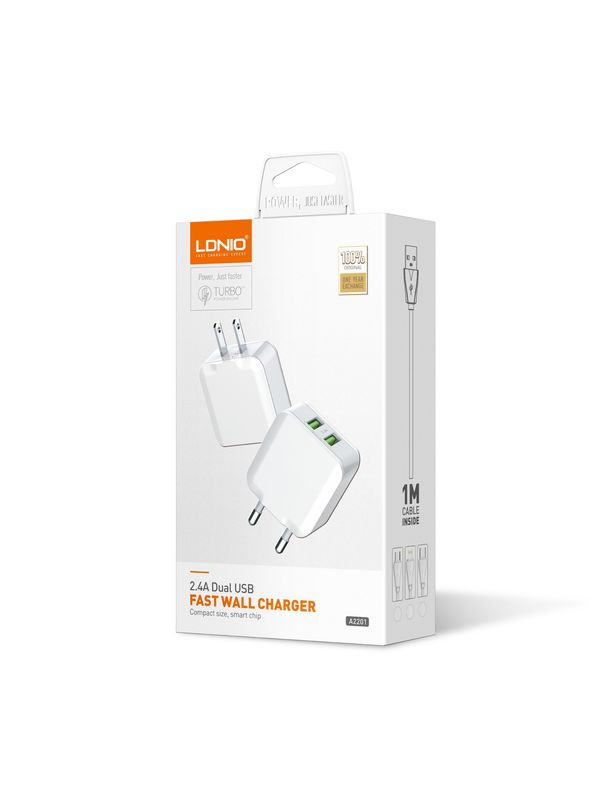 LDNIO Dual Port 2.4a Charger