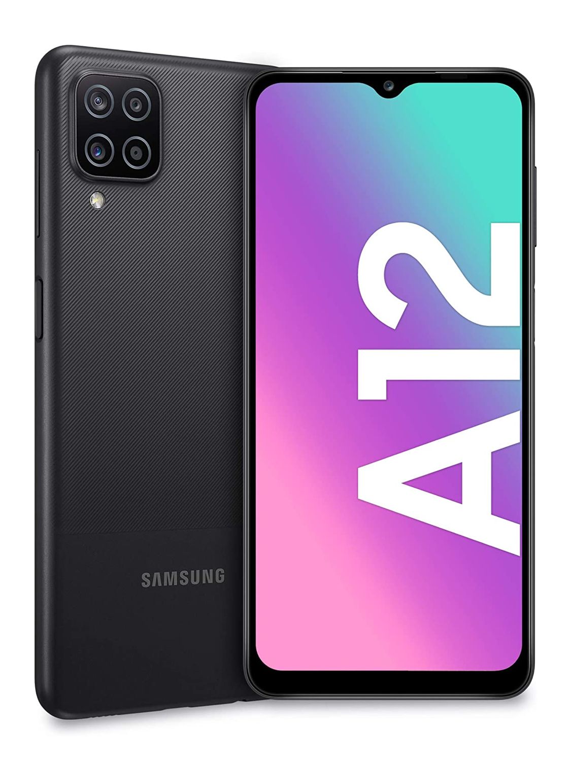 Samsung Galaxy A12, Color: Black, Asian Specs, Size: 64GB